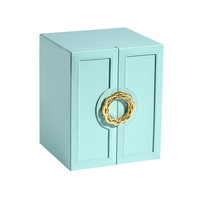Nouvelle boîte de rangement à bijoux en cuir PU à ouverture plate, grande capacité, tiroir multi-niveaux, organisateur de bagues et de colliers