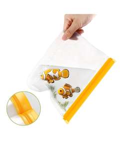 Huamaohengchun 20-Pack Reusable PE Plastic <b>Freezer</b> <b>Bags</b> Dishwasher Safe Leakproof BPA Free Healthy Food Jewelry Storage - Product Image 1