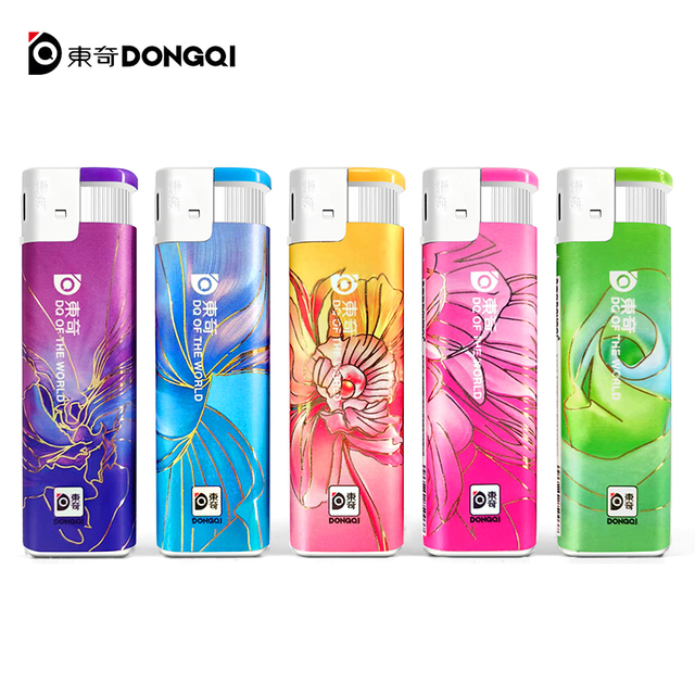 Custom Printing Modern Windproof Refillable Plastic Cigarette Lighter with OEM Logo Butane Fuel