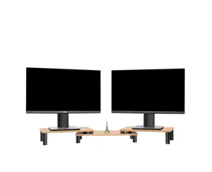 Bedroom Office Desk LCD Computer Monitor Organizer Shelf Laptop Stand Riser Lift Table