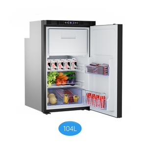 Refrigerador Vertical <span class=keywords><strong>para</strong></span> Autocaravana Colku de 104L, Refrigerador con Compresor Integrado de 12V 24V, Refrigerador Congelador de Doble Zona <span class=keywords><strong>para</strong></span> Autocaravana - Product Image 1