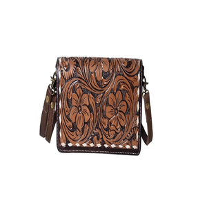 Gran oferta, bolso de mano de cuero genuino resistente al agua con cremallera de moda Vintage para mujer, billetera de lujo portátil, herramienta de mano tallada para verano - Product Image 5