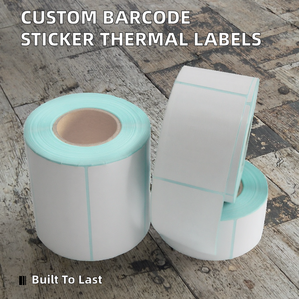 Hot Sell Customized Adhesive Sticker Shipping Labels Barcode Thermal Roll Paper for Logistic Use