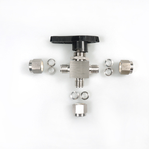   Van bi dụng cụ 3Way bằng thép không gỉ 316, chịu áp lực 3000psi, 6000psi, 10000psi, kiểu nối kép - Product Image 6