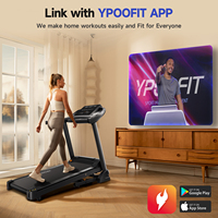 Tapis roulant électrique pliable de haute qualité YPOO Supplier pour la maison, tapis roulant inclinable pour le sport