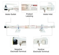 Tubo Láser CO2 Yongli Q5 45W/50W 850mm D50mm Nuevo Diseño para Máquina de Grabado y Corte Láser