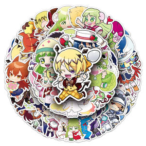 50pcs usine en gros créatif Anime périphérique vinyle imprime Mairimashita Lruma-kun autocollants pour tasses à café et livres d'images - Product Image 6