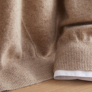 Suéter de Cachemira 100% Personalizado para Hombre, Clásico, de Punto Jacquard, Suave, Holgado, Grueso para Invierno, Proveedor OEM - Product Image 5