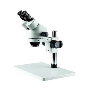 Trinocular Stereo Microscope BD-45T1 7X-45X Trinocular Stereo Microscope 0.7X-4.5x Lens For Industrial Inspection With Camera And LED Ring Light