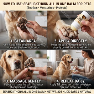 Bálsamo Curativo Multiusos para Mascotas con Espino Amarillo 2oz, No Grasoso, Calmante para Patas, Hidratante para Pavimento Caliente, Seguro para Lamer, Marca Privada - Product Image 4