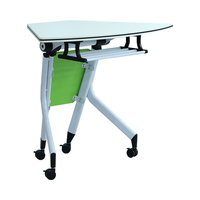 Table de formation pliable pour salle de classe, bureau de conférence, table de réunion mobile avec roulettes