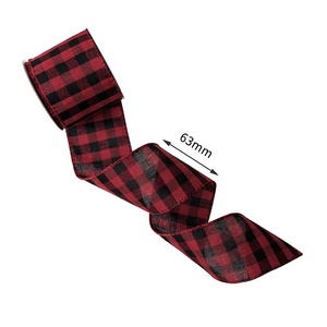 Ruy Băng MSD Tùy Chỉnh Kỳ Nghỉ Có Dây Vải Bố Ruy Băng 2.5 Inch Bán Buôn Quà Tặng Giáng Sinh Nhà Máy Ruy Băng - Product Image 3