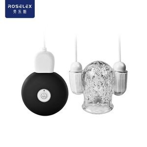 ROSELEX Transparent Trainer, Ejercitador/Masturbador de Pene Eléctrico de Doble Cabeza - Product Image 5