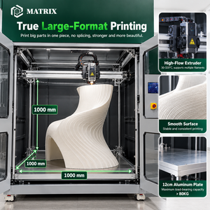 เครื่องพิมพ์ 3 มิติ FDM ขนาดใหญ่ 1000x1000x1000 มม. แบบอัตโนมัติ รองรับ PLA สำหรับการผลิตต้นแบบชิ้นส่วนกันชนรถยนต์และแผงหน้าปัด - Product Image 3