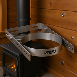 Kit de fixation murale en acier inoxydable Vevor pour tuyau de cheminée de 6 pouces, pièces de cheminée - Product Image 2