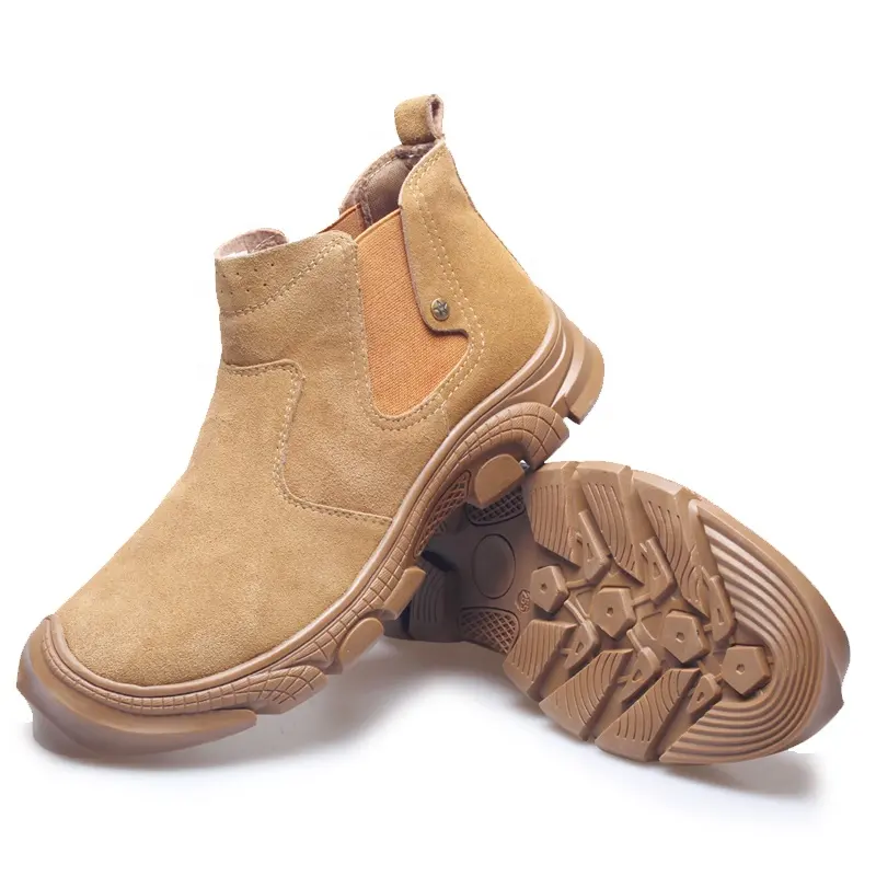 2023 scarpe con funzione punta in acciaio di vacchetta di costruzione industriale di alta qualità scarpe antinfortunistiche protettive stivali da lavoro da uomo