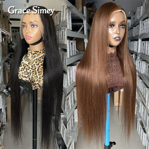 วิกผมคนแท้แบบชาวเวียดนามวิกผมมนุษย์แบบมีลูกไม้ด้านหน้าเป็นลอนวิกผมมนุษย์แบบไร้กาวแบบ HD สำหรับผู้หญิงผิวดำ - Product Image 5