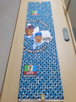 Livraison Rapide Faible MOQ Tissu Batik Wax 100% Polyester Imprimé Double Face 110 g/m² pour les Élections Présidentielles au Ghana