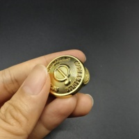 Bouton Souvenir en Métal, Alliage de Zinc, Badge Commémoratif Vintage avec Attache à Boucle, Idéal pour les Clubs, les Associations et les Souvenirs d'Anniversaire