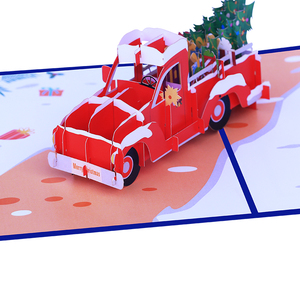 Tarjeta de Felicitación Navideña con Diseño Nuevo, Tarjeta de Felicitación Emergente 3D con Diseño de Papá Noel, Tarjeta Postal 3D con Sobre - Product Image 5