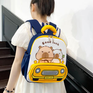 Capybara anaokulu küçük sırt çantası çocuklar için hafif açık çift göğüs toka ile omuzdan askili çanta dayanıklı ve Kawaii - Product Image 3