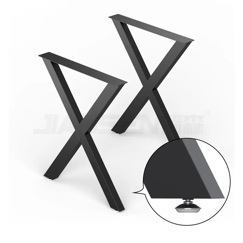 Modernes Industrie design Dickes Eisen X Typ Tischbeine Metall bank beine Für Möbel füße Holz schreibtisch beine