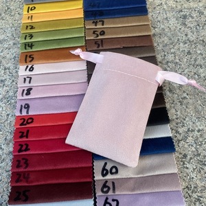 Tùy Chỉnh Sang Trọng Nhung Pouch Cho Đám Cưới Quà Tặng Bên Hai Mặt Flannel Túi Kéo Chuỗi Phụ Kiện Túi Bông Bao Bì Nguồn Cung Cấp - Product Image 1