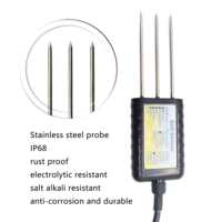 Surveillance en ligne 4G Wifi Lora Lorawan avec panneaux solaires, passerelle IoT sans fil RS485, capteur de nutriments du sol 7 en 1 pour l'agriculture