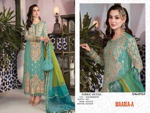 Ropa de fiesta étnica india, ropa de imitación, Georgette, trabajo de secuencia bordada, Salwar, Kameez, India, salwar, kameez, readymade - Product Image 6