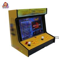 Мини 19-дюймовый ЖК-Настольный Аркадный Игровой Автомат для двух игроков с монетоприемником, консоль уличных боев для Игрового Центра