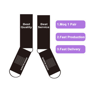 جوارب رياضية من Quentin بشعار مخصص هدية بدون موك برومو للرجال جوارب مخصصة للطاقم علامة تجارية جاكار متماسكة مخصصة تصنيع المعدات الأصلية للجوارب - Product Image 1