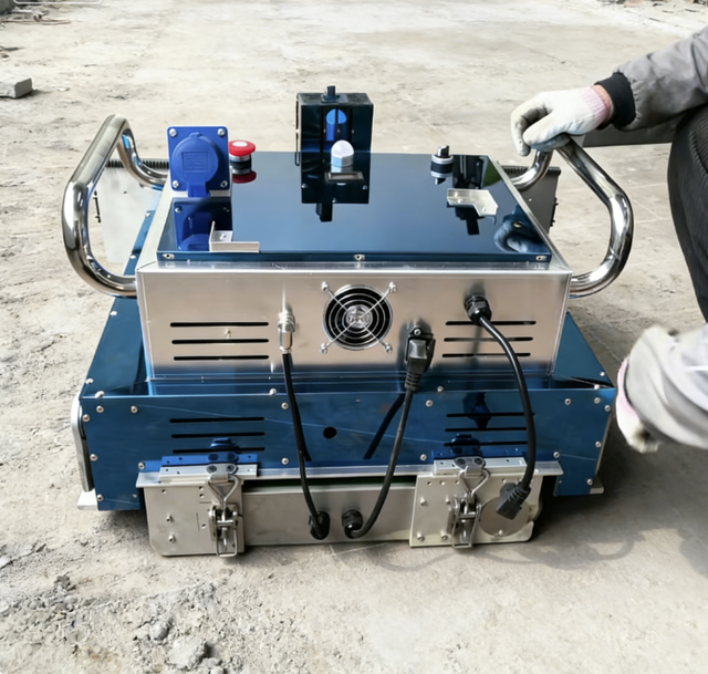 Compact Mini Laser Dry Screed Robot for Indoor Floor Leveling and Tile Laying