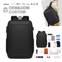 Mochila Antirrobo Impermeable para Portátil, Unisex, Multifuncional, para Negocios, de 15.6 Pulgadas, con Puerto de Carga USB
