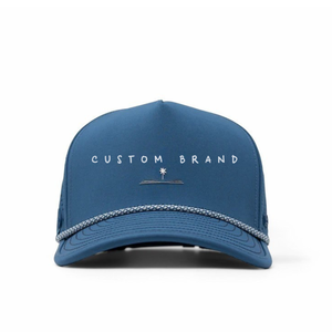 Gorra de béisbol impermeable perforada negra al por mayor, gorra de golf con cuerda, logotipo bordado personalizado premium, 100% acrílico, talla 4 - Product Image 1