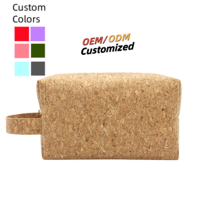 Wholesale Custom Zipper Pouch Eco-friendly Makeup <b>Bag</b> <b>Travel</b> <b>Toiletry</b> <b>Bag</b> Cork Cosmetic <b>Bag</b> - Product Image 3