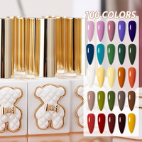 ZRKGEL Vente en gros TPO sans HEMA 100 couleurs Teddy Bear Uv Jelly Gel Polish Resin Uv Gel Marque privée Soak off Échantillon gratuit Uv Gel