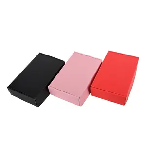 Groothandel Custom Verpakking Boxen Black Mailer Box Mode Golfpapier Opvouwbare Verzenddozen