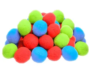 2022 Children Summer Swimming Pool Small Soft Fighting Reusable Cotton Soaker Water Splash Bomb Balloons Balls Toys For Kids