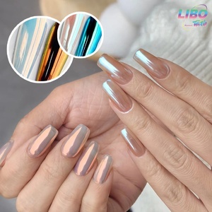 Polvo de luz de Luna Blanca perla brillante de alta calidad, esmalte de Gel transparente para decoración de uñas, pigmento de cromo blanco - Product Image 4