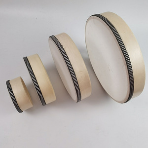 Ensemble de tambours à main en bois de 6, 8 et 10 pouces, instrument de percussion pour enfants, jouet d'éducation musicale, conception portable - Product Image 3