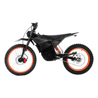 Moto électrique tout-terrain rapide Comoze K2 PRO style Surron, moteur à engrenages 6000W, batterie lithium 72V, pour adultes