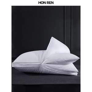 <span class=keywords><strong>Oreiller</strong></span> intérieur en plumes <span class=keywords><strong>d</strong></span>'<span class=keywords><strong>oie</strong></span> à couche réglable avec <span class=keywords><strong>taie</strong></span> <span class=keywords><strong>d</strong></span>'<span class=keywords><strong>oreiller</strong></span> extérieure remplissant de polyester doux avec <span class=keywords><strong>oreiller</strong></span> de lit assemblé 100% coton - Product Image 1