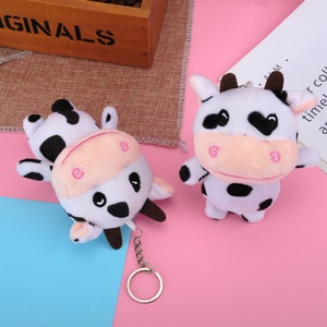 Cow Plush Keychain for Women Plush Toy Handbag <b>Bag</b> <b>Charm</b> Accessories Decor Stuffed Animals & Plush Toys Cow Key Chains Pendant - Product Image 3