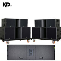 Haut-parleur de sonorisation professionnel extérieur à double aimant néodyme passif de 15/18 pouces, subwoofer ultra-basse fréquence 4 ohms, étanche, 1600W