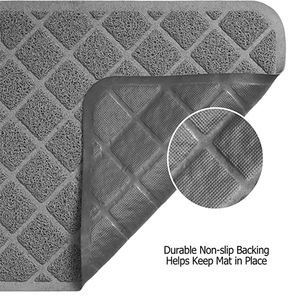 Wasserdicht Kitty grau Gorilla Griff dicke Haustier Katzenstreu Sand Fang matte Haustier PVC Katzenstreu Matten - Product Image 4