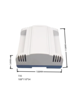 Boîtier de guidage DIN d'usine BXKT-735, boîtier de commande, boîte de distribution IP54, boîtier de jonction ABS PC, boîtiers en plastique personnalisés