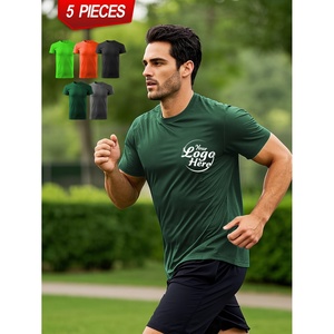 Camisetas Deportivas Urbanas para Hombre, Modernas, de Manga Corta, 100% Algodón, Estampadas, Transpirables, Anti-Pilling - Product Image 6