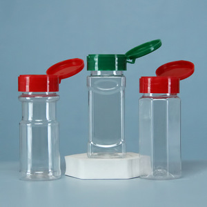 Botella Dosificadora PET de 101200 ml con Tapa de Plástico Multiforma Transparente para Especias, Pimienta, Condimentos y Especias en Polvo - Product Image 1