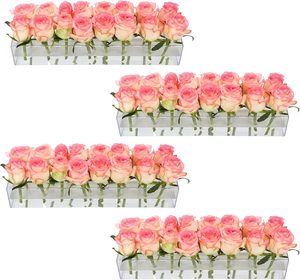 Boîte à fleurs en acrylique transparente, rangement pour bouquets, roses éternelles préservées, idéal pour la Saint-Valentin, la fête des mères, décoration - Product Image 1