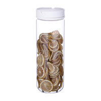 Pot de conservation alimentaire moderne en verre borosilicate avec poignée en silicone pliable pour la conservation de la fraîcheur du café, des épices, des biscuits et des pâtes